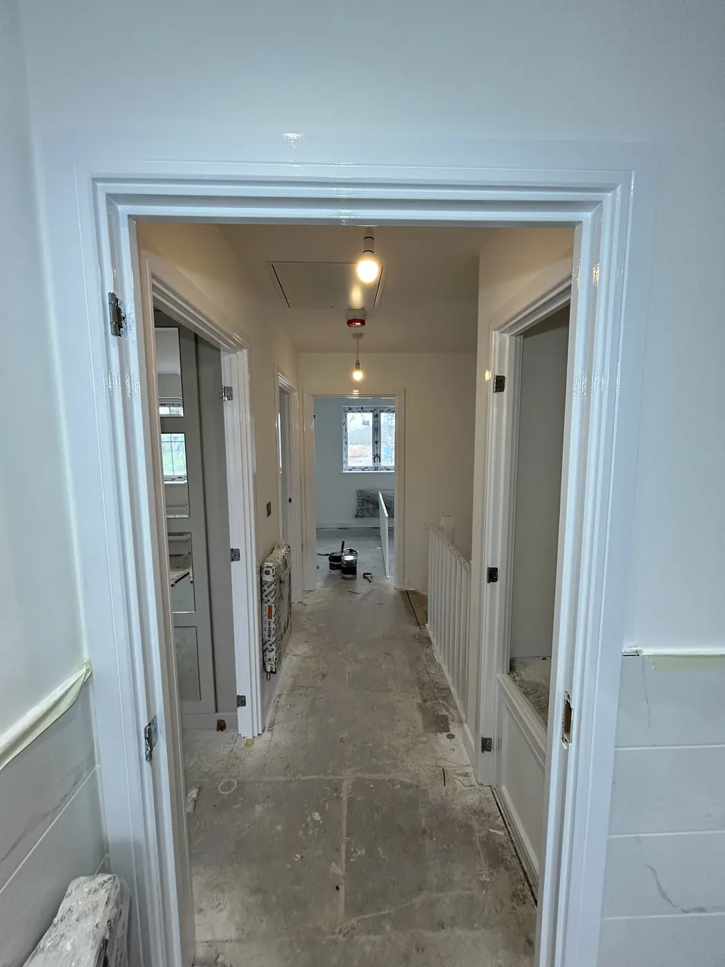Second Bellway Lymm plot during decorating