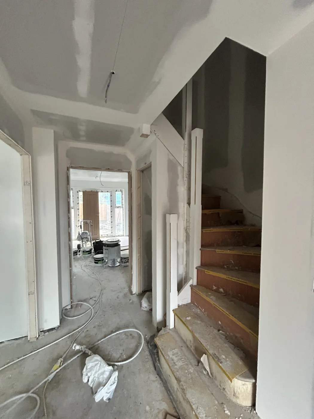 Bellway Lymm new build during preparation